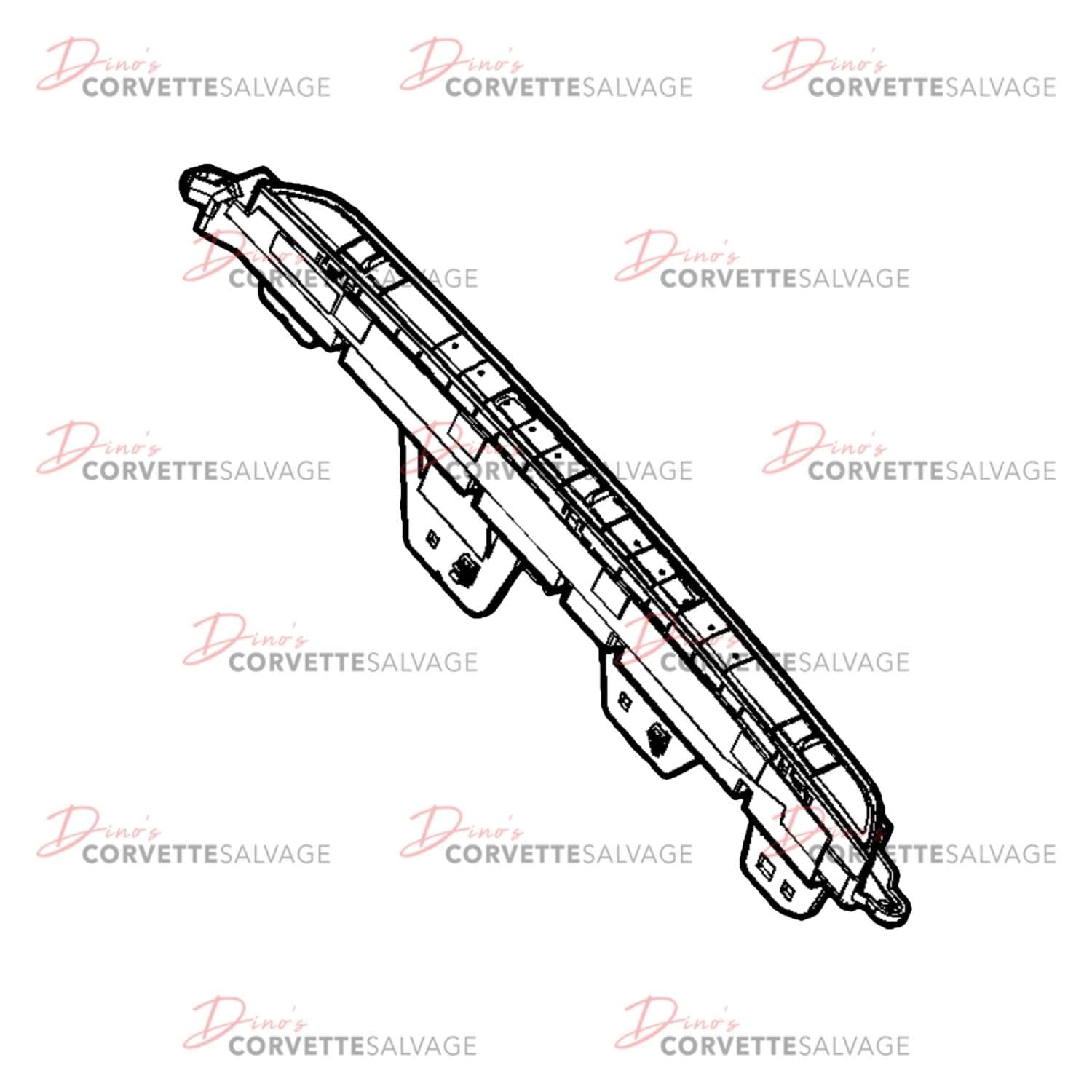 C8 Used Heater & Air Conditioning User Interface Control 2020-2023