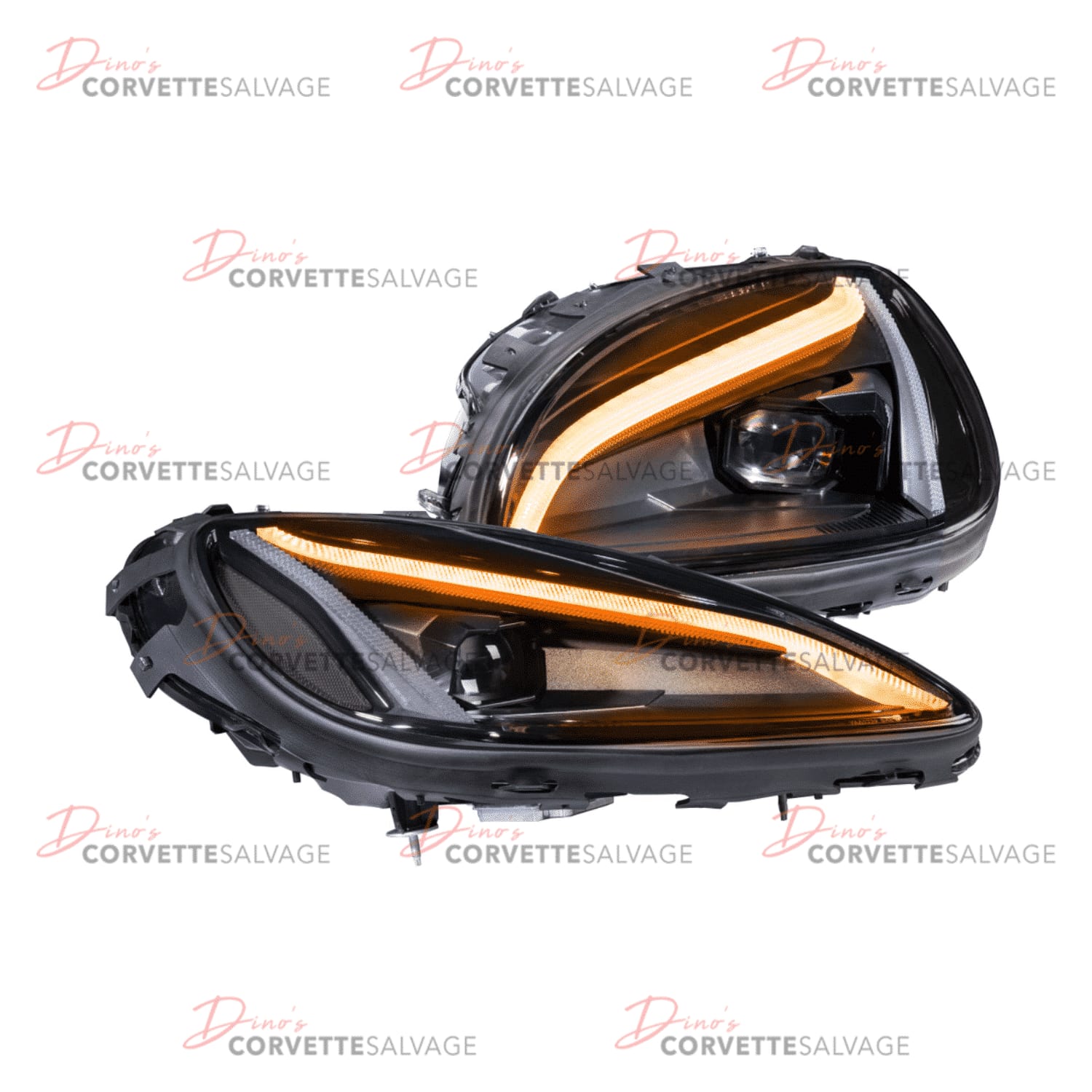 C6 New GTR Carbide LED Headlight Set 2005-2013 image 3