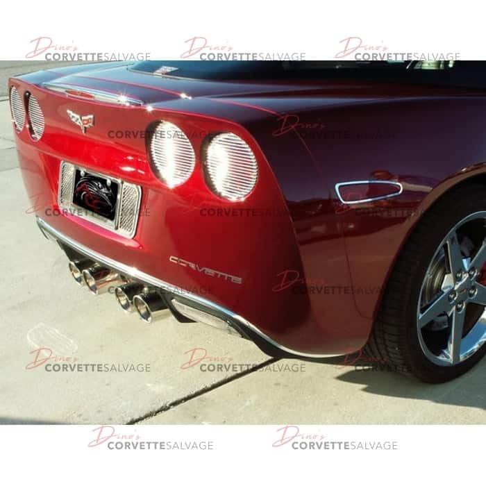 C6 Corvette Rear Bumper Valance Chrome Trim 2005-2013 View 2