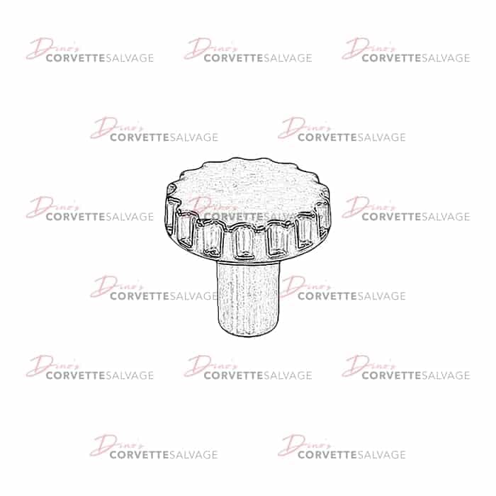 C4 Used Crossfire Injection Air Cleaner Knob 1984