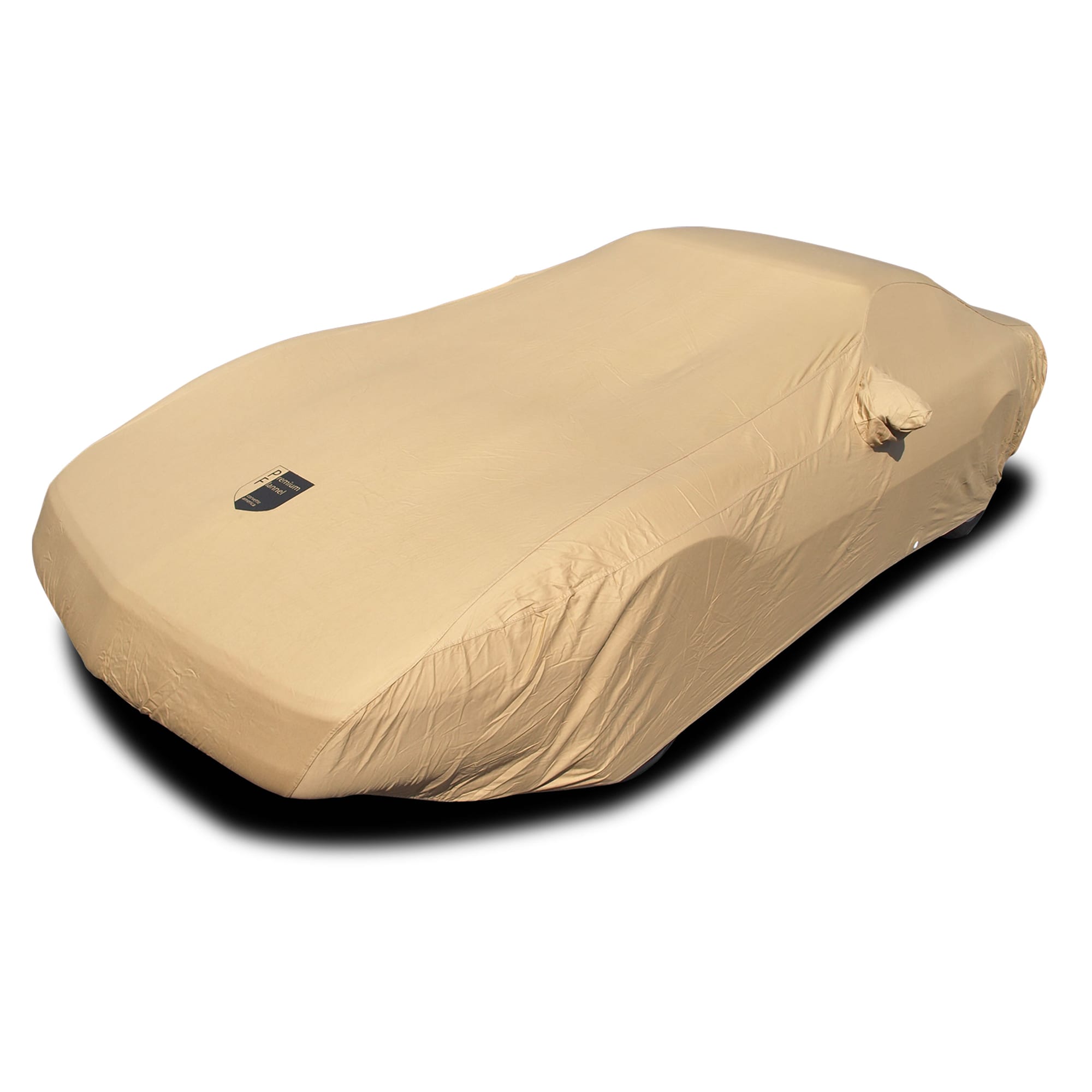 C4 New Premium Flannel Indoor Car Cover - Tan 1991-1996