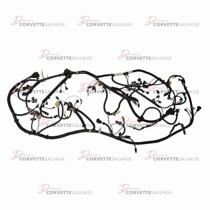 C4 Used C68 Automatic Transmission Engine Wiring Harness 1987