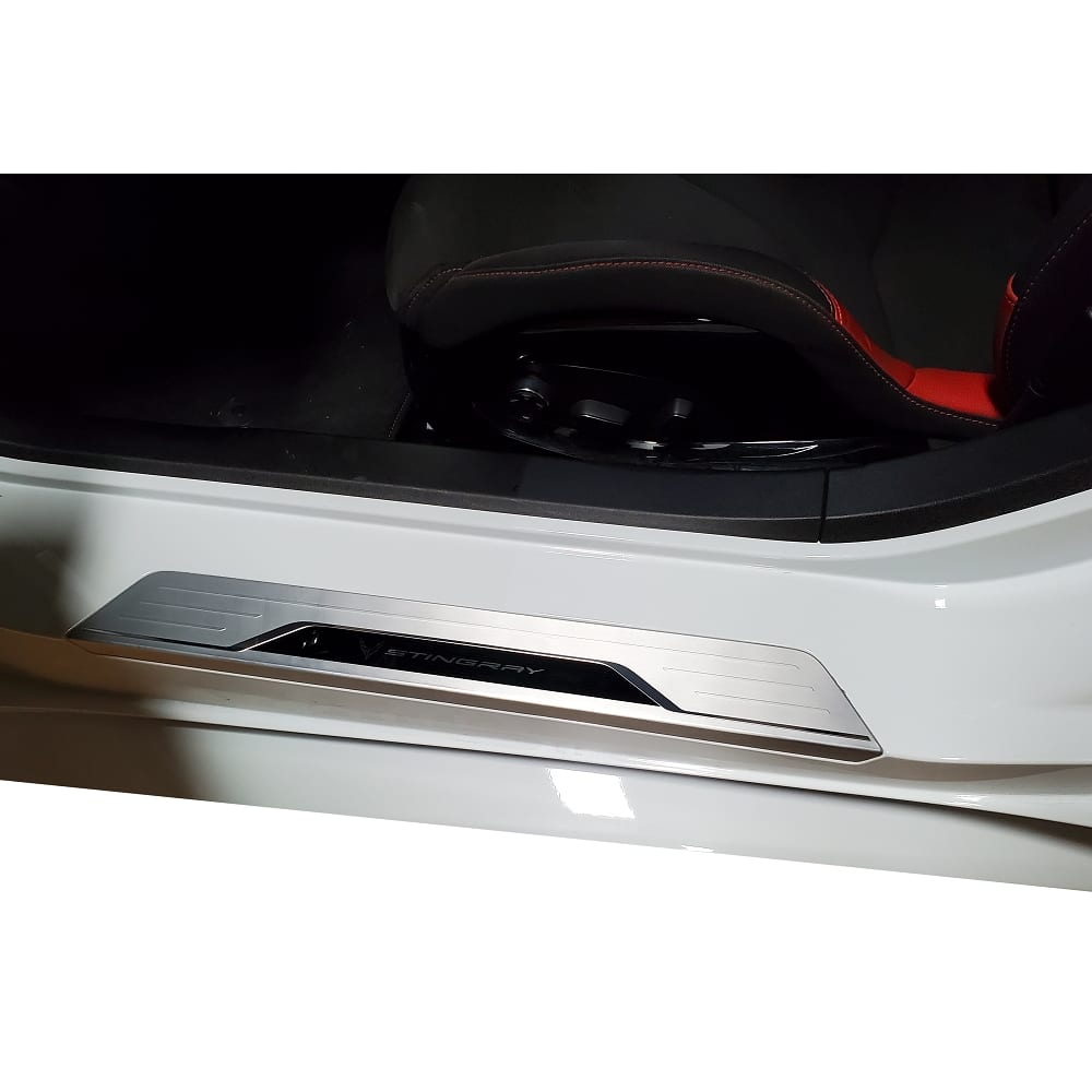 C8 New Lamin-X Clear Door Sill Plate Protection 2020-2026