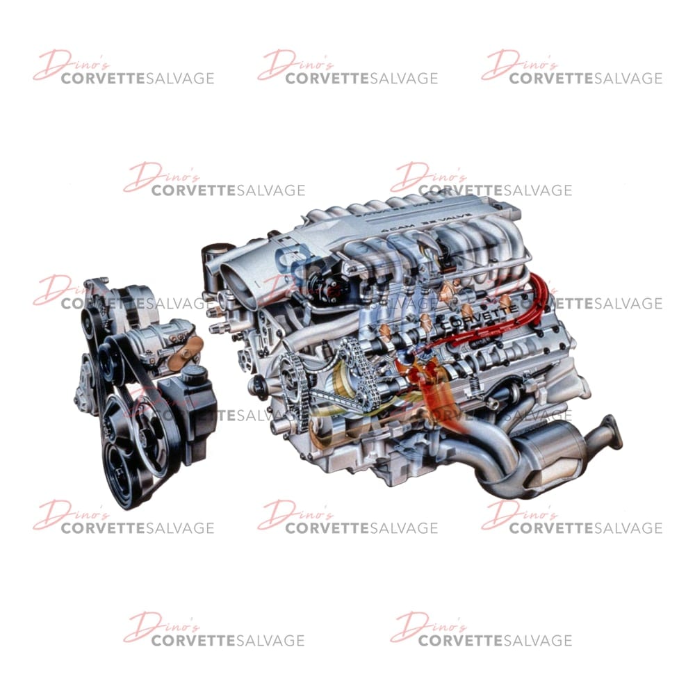 C4 Used LT5 5.7L 350CI V8 Engine Assembly 1990-1995