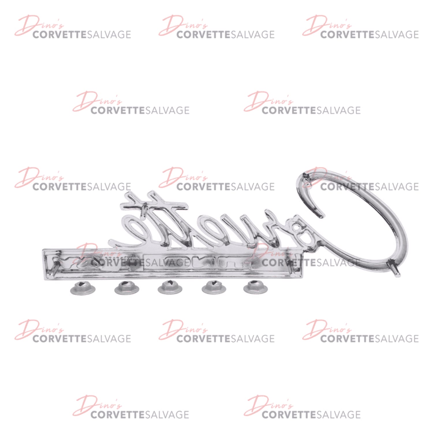 C2 New Rear Corvette Sting Ray Emblem with Fasteners 1963-1965 image 2