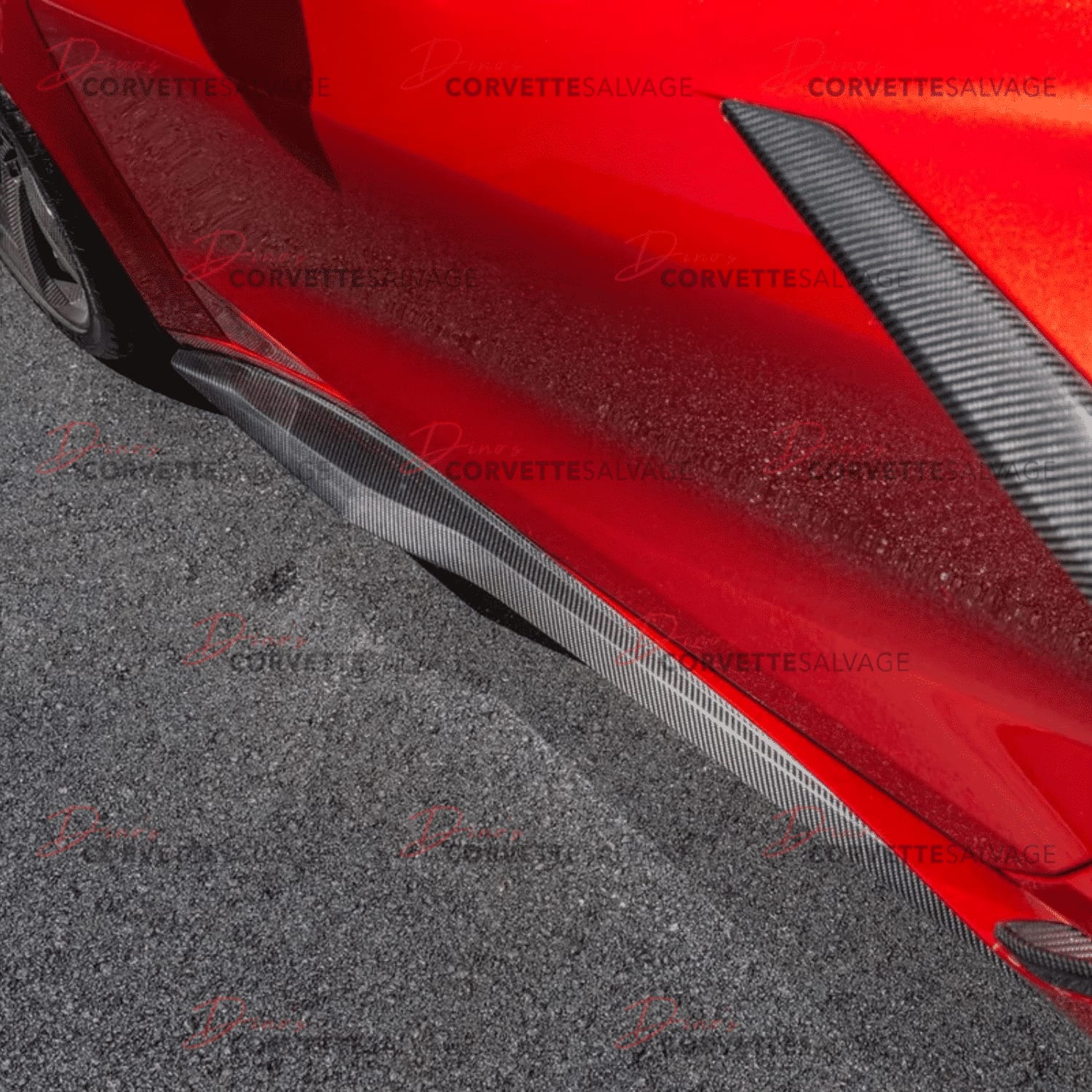 C8 Corvette New E-Ray, Z06 Carbon Fiber Side Skirt Set 2023-2024