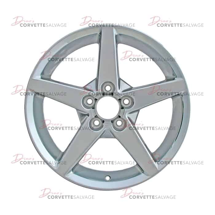 C6 Used Polished Front Aluminum 18x8.5 Wheel 2005-2007