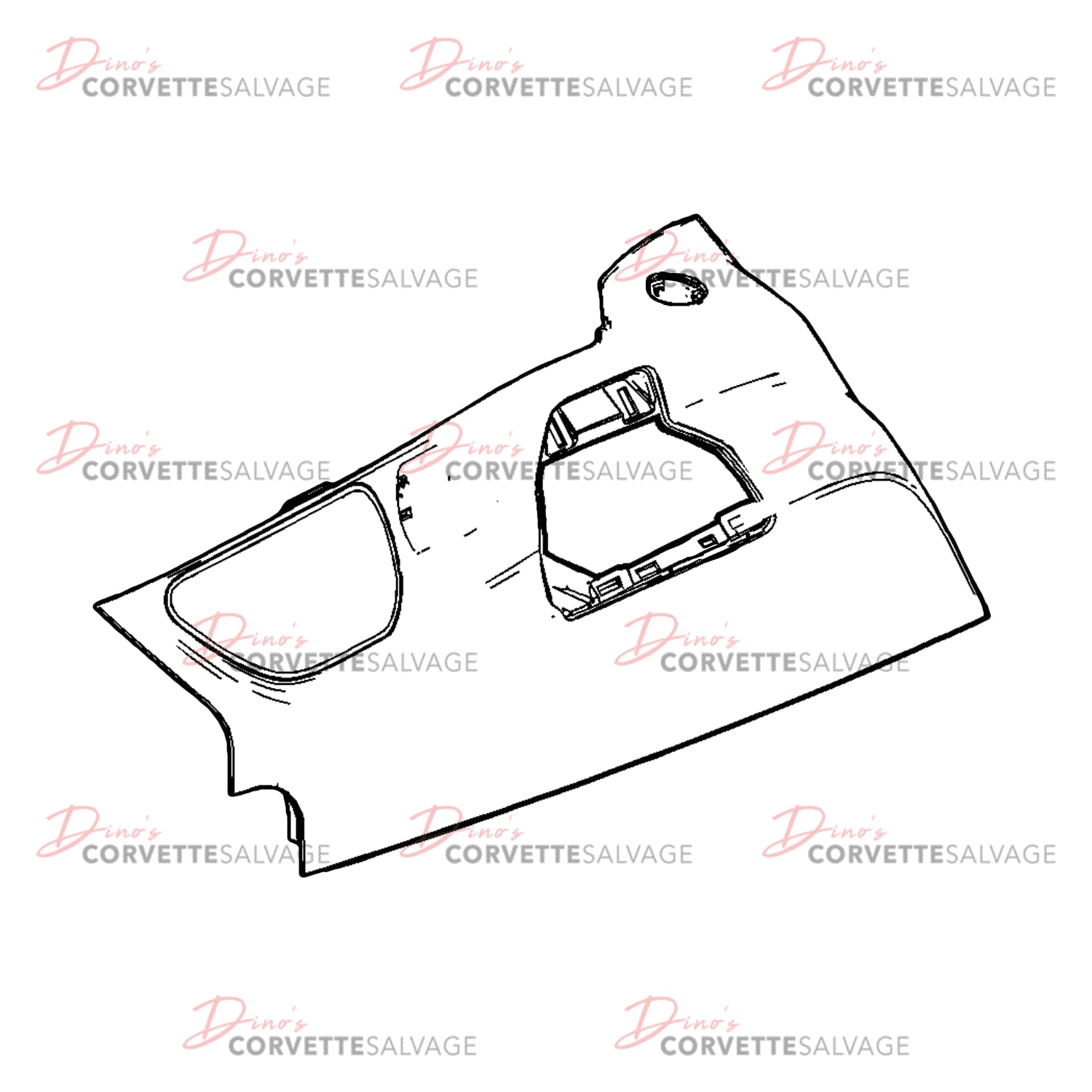 C7 Used Quarter Lower Rear Trim Panel 2014-2019