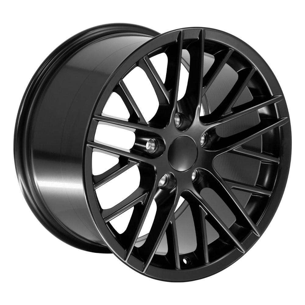 C4-C5 New Satin Black 17x9.5 Wheel (CV08A) 1988-2004