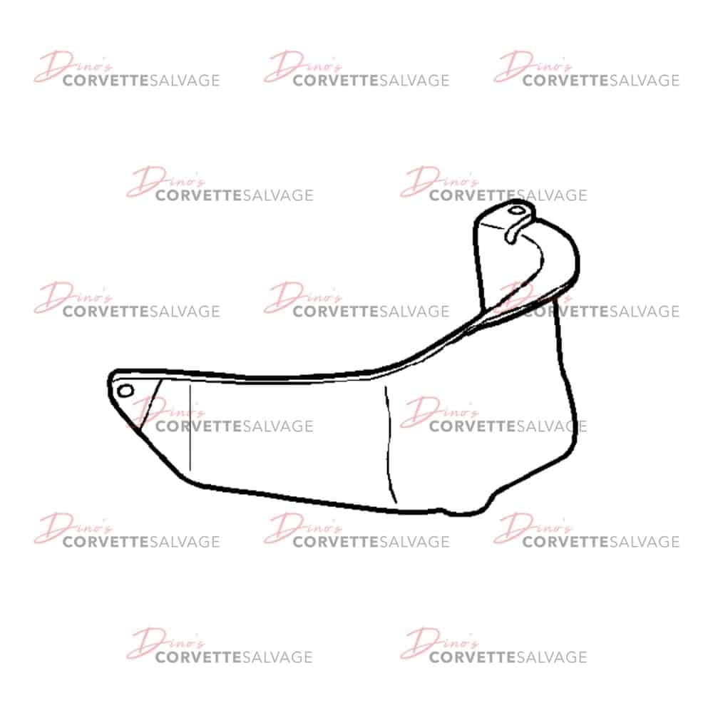 C5 Used Driver-Side Fuel Tank Shield 1999-2004