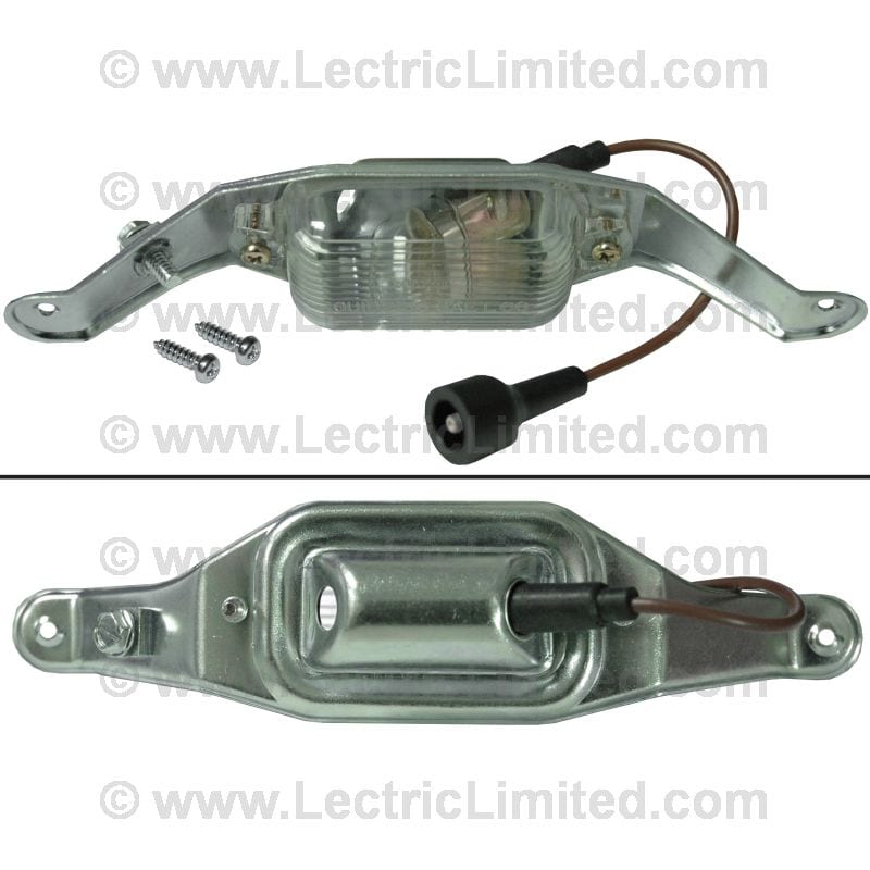 C3 New License Plate Light Assembly 1968-1971