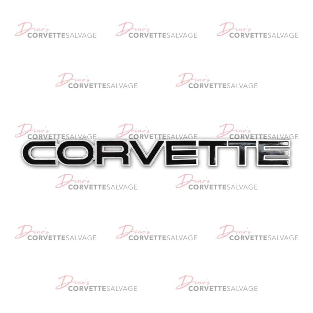 C4 Used Rear Bumper Cover Name Plate 1984-1990