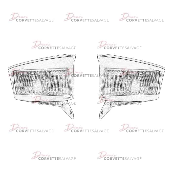 C5 Used Headlight Assembly 1997-2004