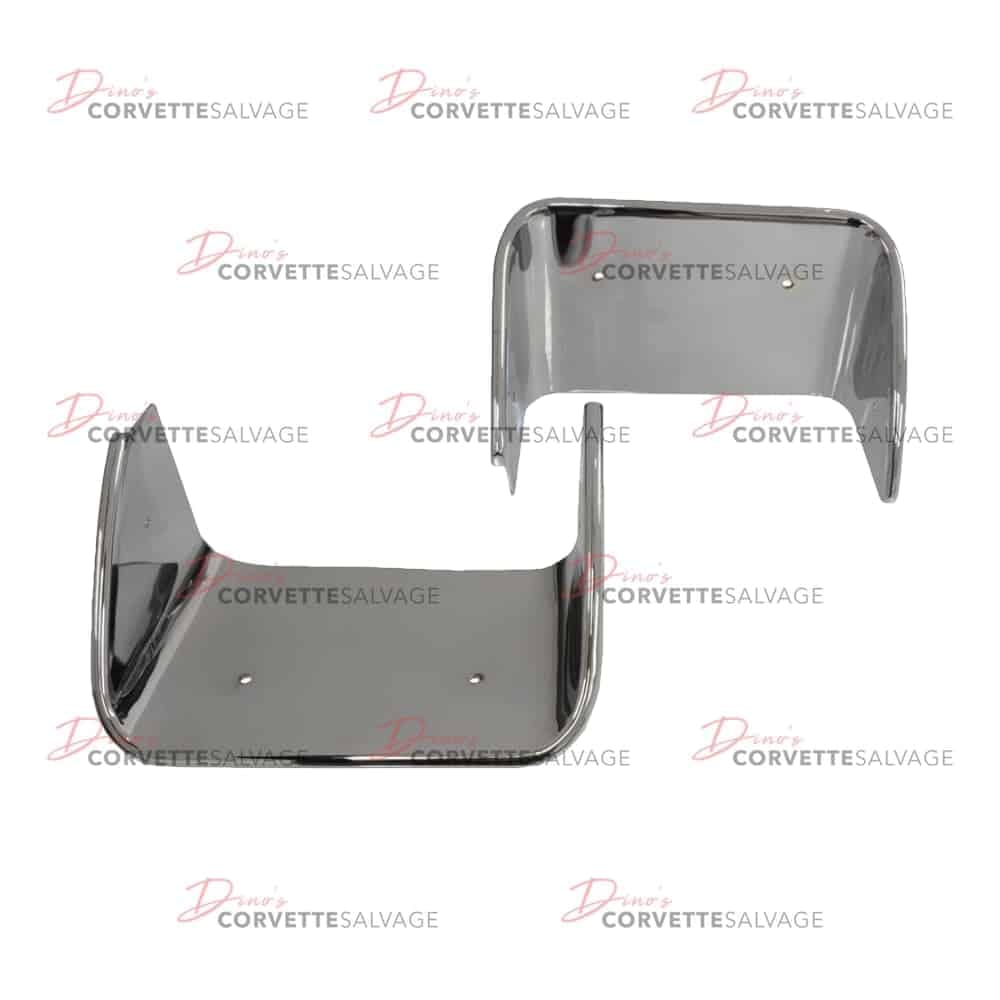 C3 New Chrome Plated Exhaust Bezel Set 1970-1973