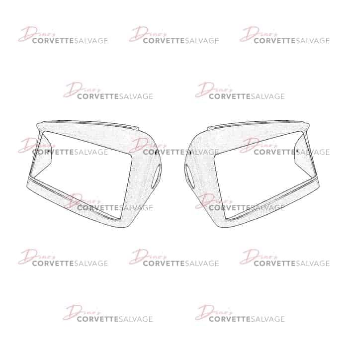 C5 Used Headlight Bezel 1997-2004