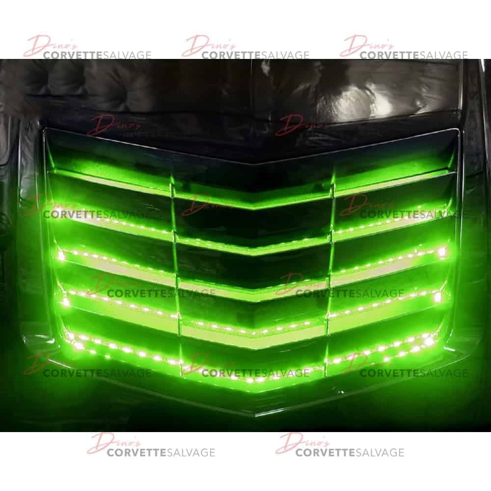 C7 Corvette New RGB Hood Vent Green LED 2014-2019