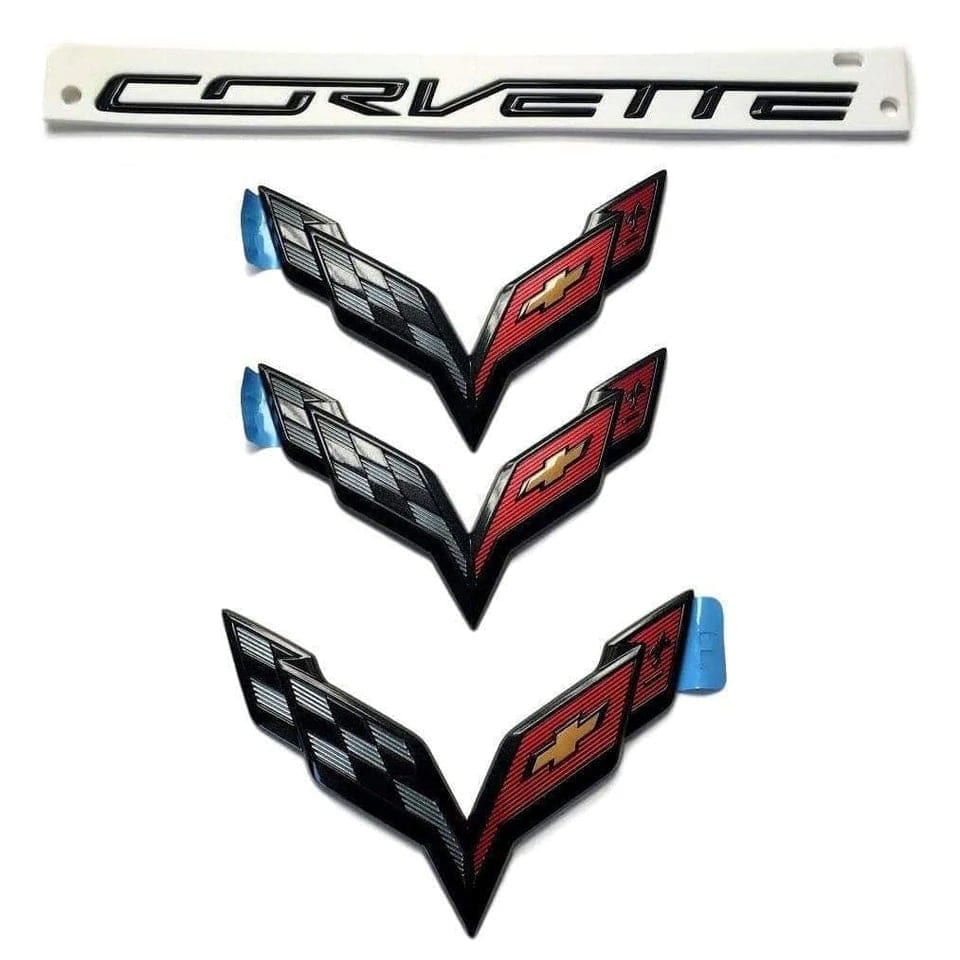 C7 New Carbon Flash Z06 Grand Sport Emblem Kit 2015-2019