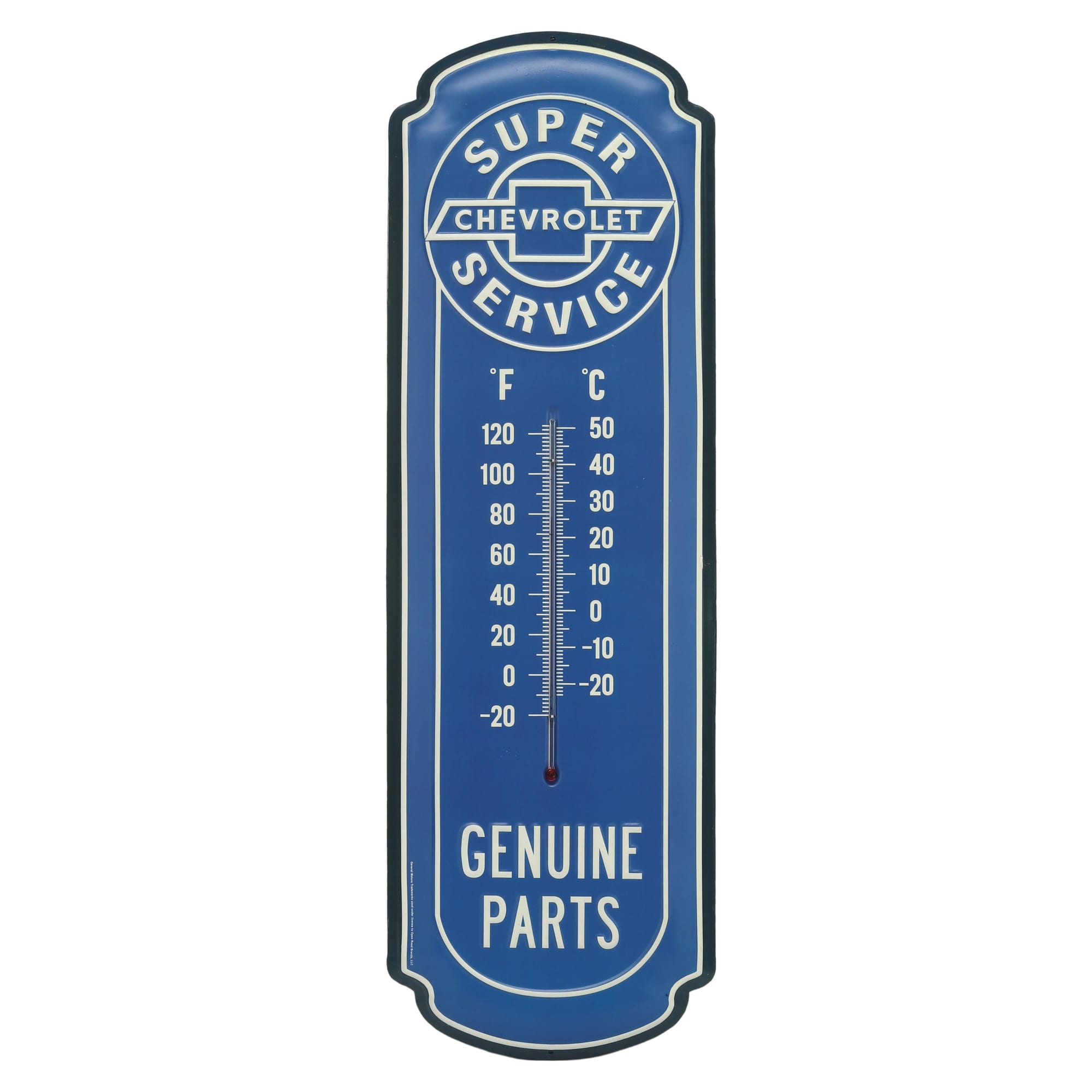 C1-C8 New Chevrolet Chevy Glow In The Dark Thermometer 1953-2026