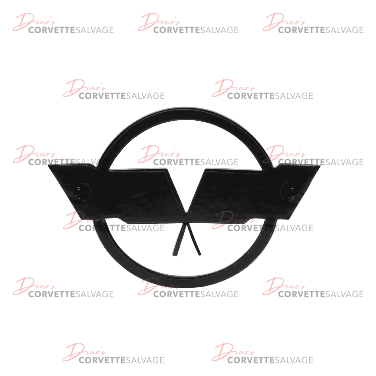 C3 New Collector's Edition Corvette Front Nose Emblem 1982 - Back of Emblem