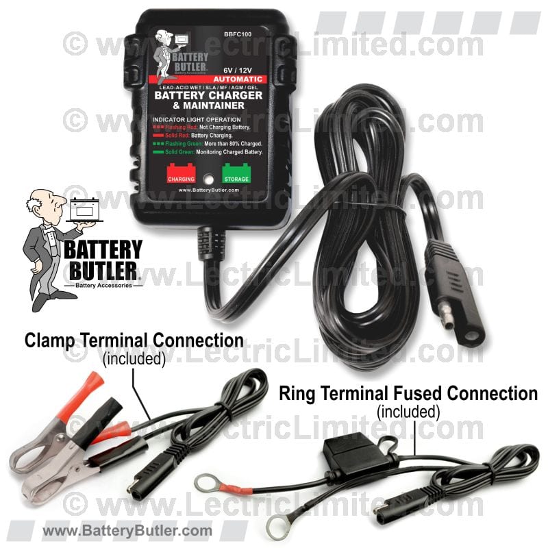 C1-C6 New Battery Butler – Battery Storage Charger: 6/12 Volt 1953-2012
