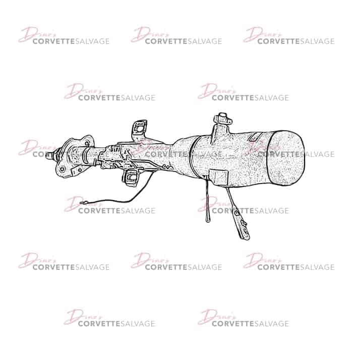 C4 Used Steering Column Assembly 1984-1989