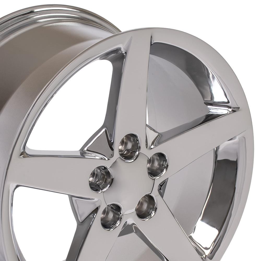 C6 New Chrome 18x9.5 and 19x10 Wheel Set of 4 (CV06B) 2005-2013
