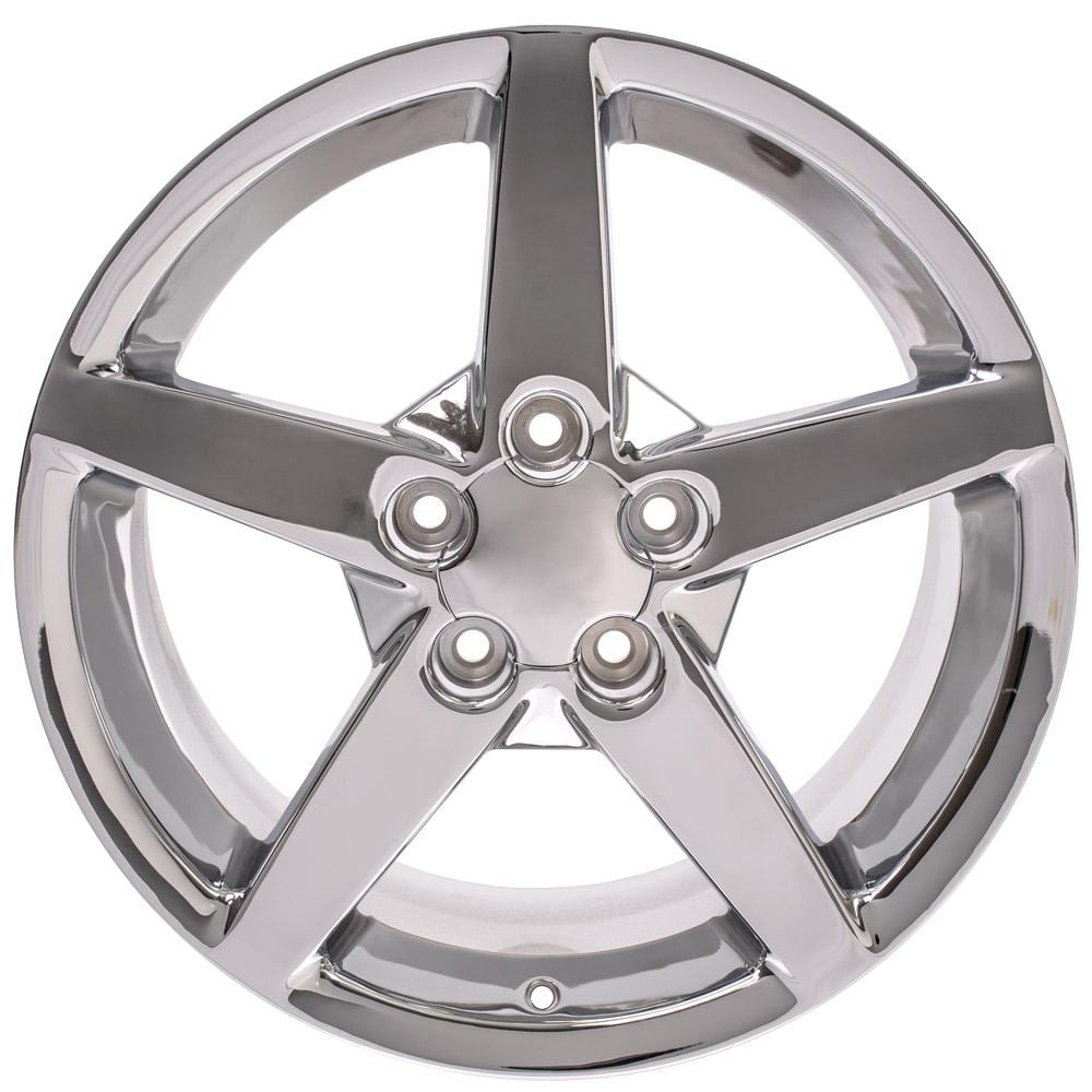 C6 New Chrome 18x9.5 and 19x10 Wheel Set of 4 (CV06B) 2005-2013