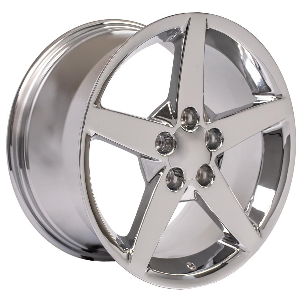 C6 New Chrome 18x9.5 and 19x10 Wheel Set of 4 (CV06B) 2005-2013
