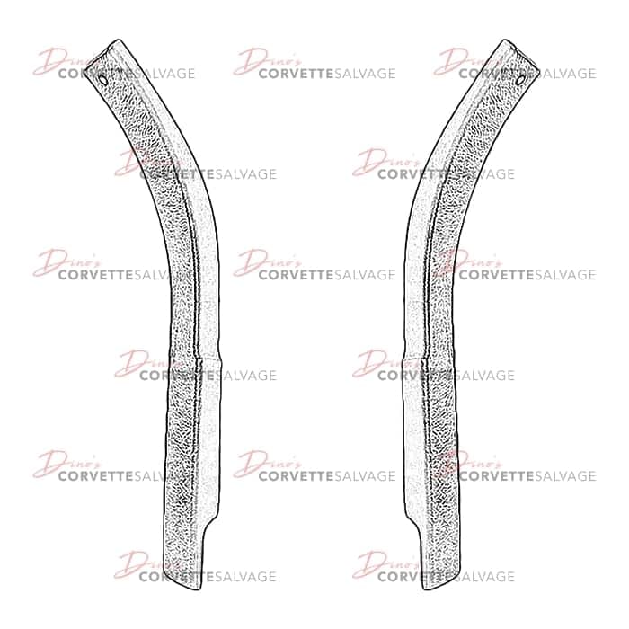 C5 Used Body Side Front Garnish Molding 1997-2004