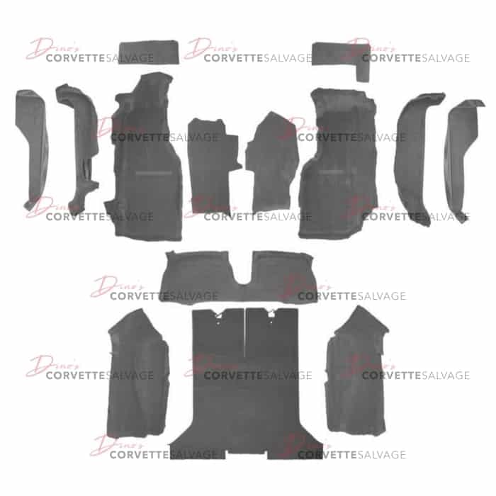 C4 New Coupe Full Carpet Set w/ Mass Backing 1988-1989