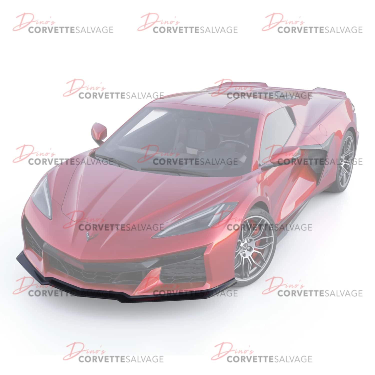 C8 Corvette New Z06, E-Ray Carbon Flash Metallic Front Splitter 2023-2025