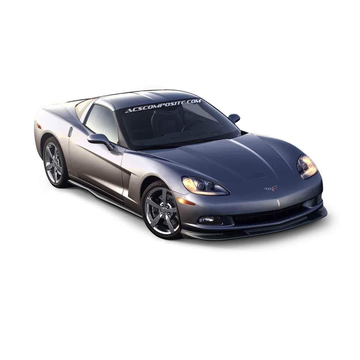 C6 New Zero6 Front Deflectors in Carbon Flash Black 2005-2013