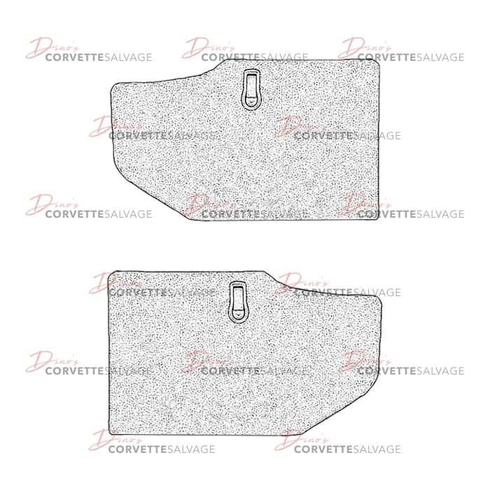 C5 Used Rear Compartment Convertible Storage Pocket Outer Cover 1998-2004