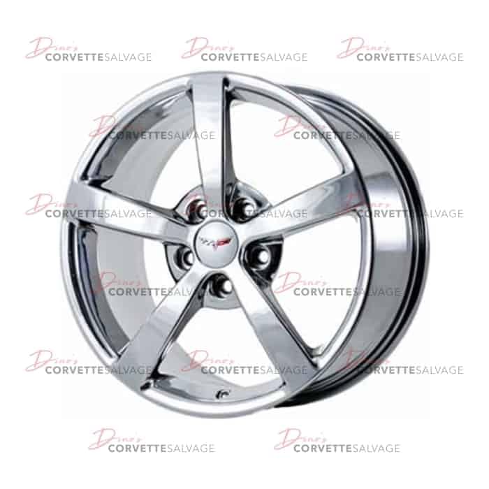 C6 Used Chrome Front Aluminum 18x8.5 Wheel 2008-2010