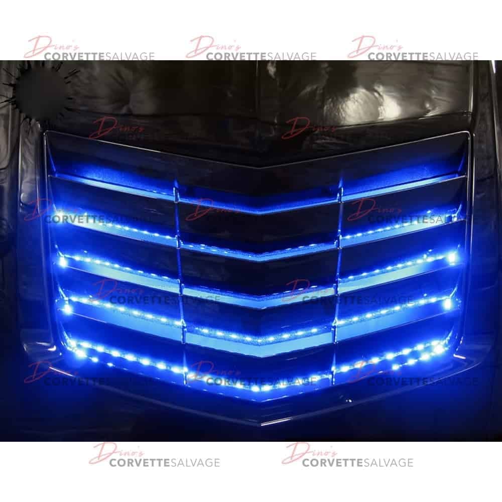 C7 Corvette New RGB Hood Vent Blue LED 2014-2019