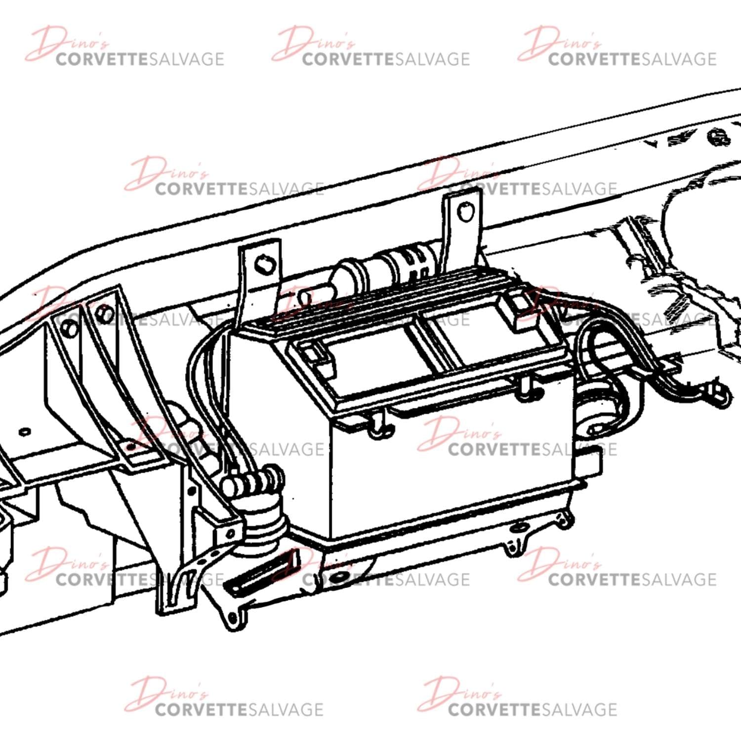 C5 Used Under Dash HVAC Unit 1997-2004