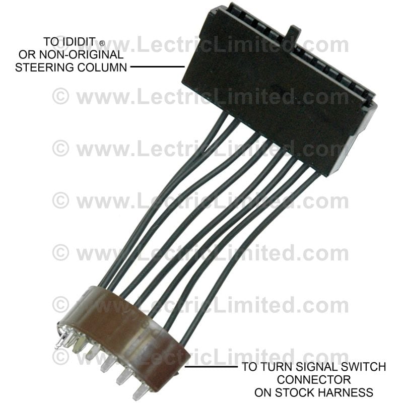 C2-C3 New Steering Column Turn Signal Switch Adapter Harness 1967-1968